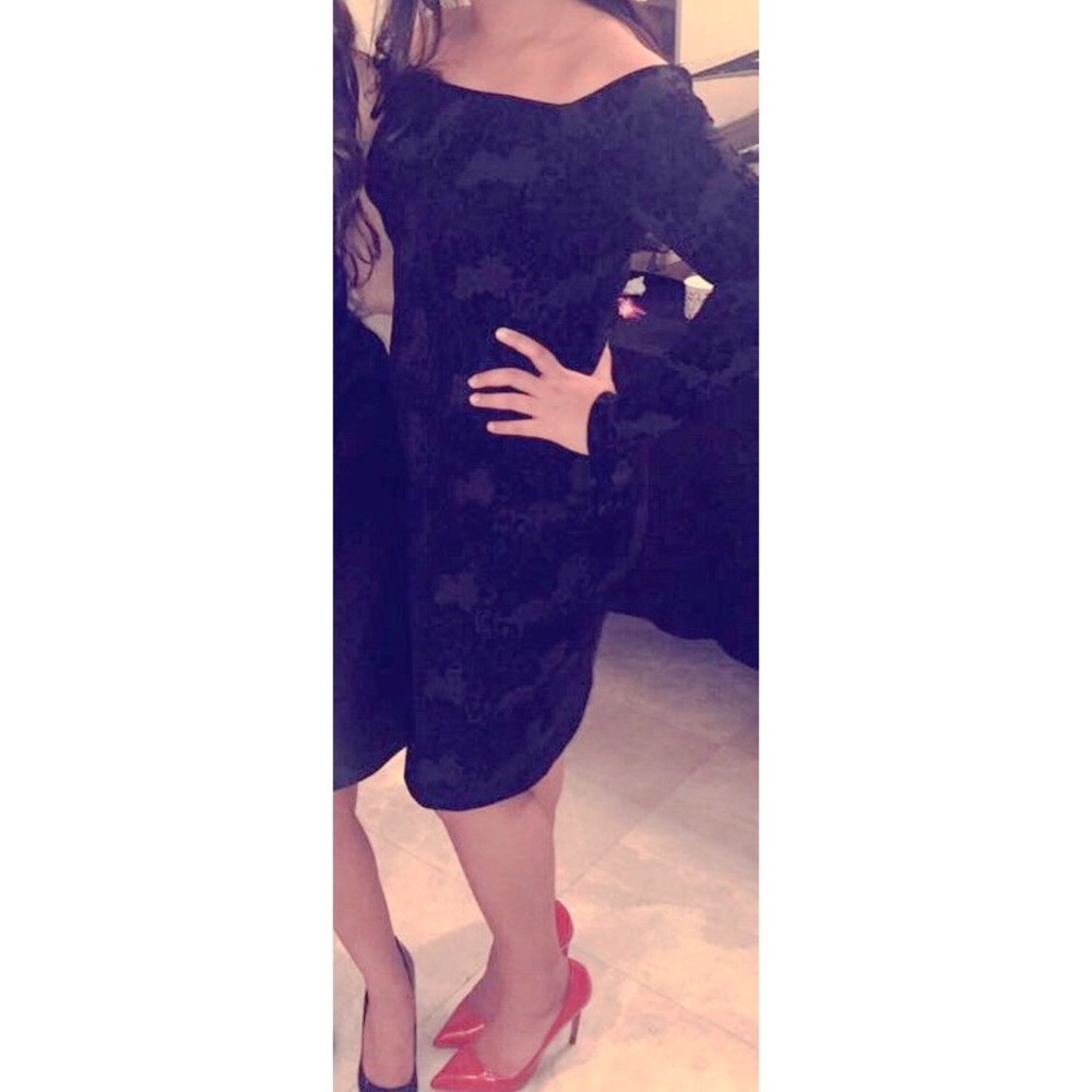 Velvet laced dress